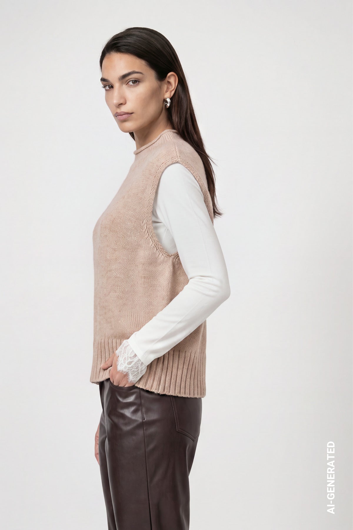Cappuccino Melange Slipover - 809977