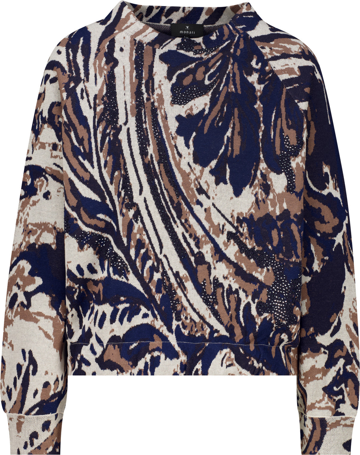 Classic Navy Paisley Jacquard Jumper - 810332