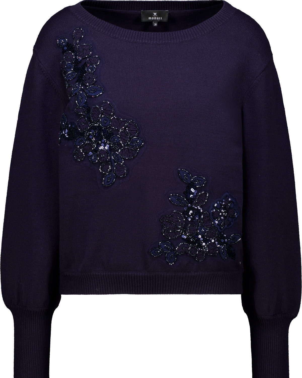 Dark Blue Embellished Jumper - 810154