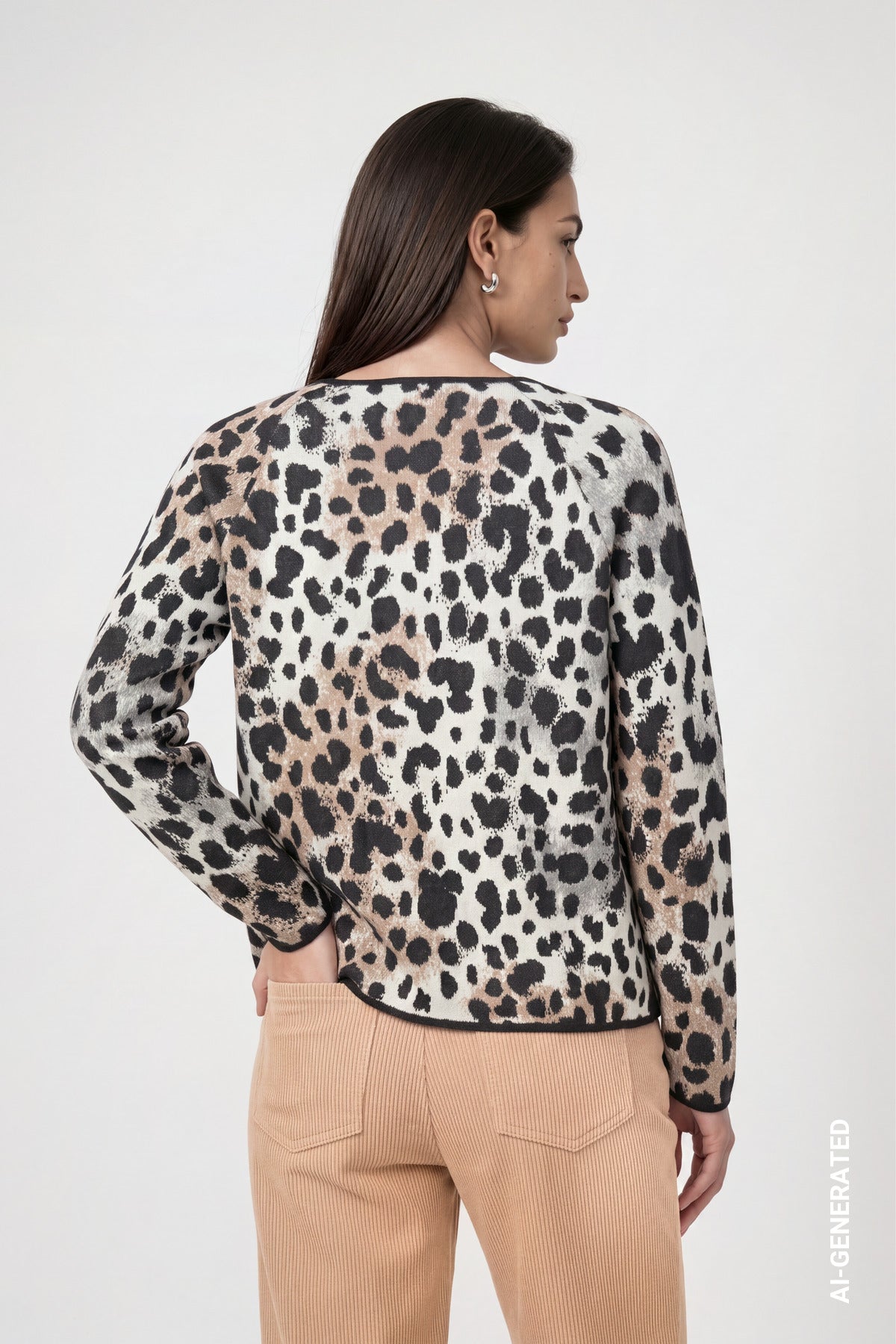 Dark Grey Leo Jacquard Sweater - 809960