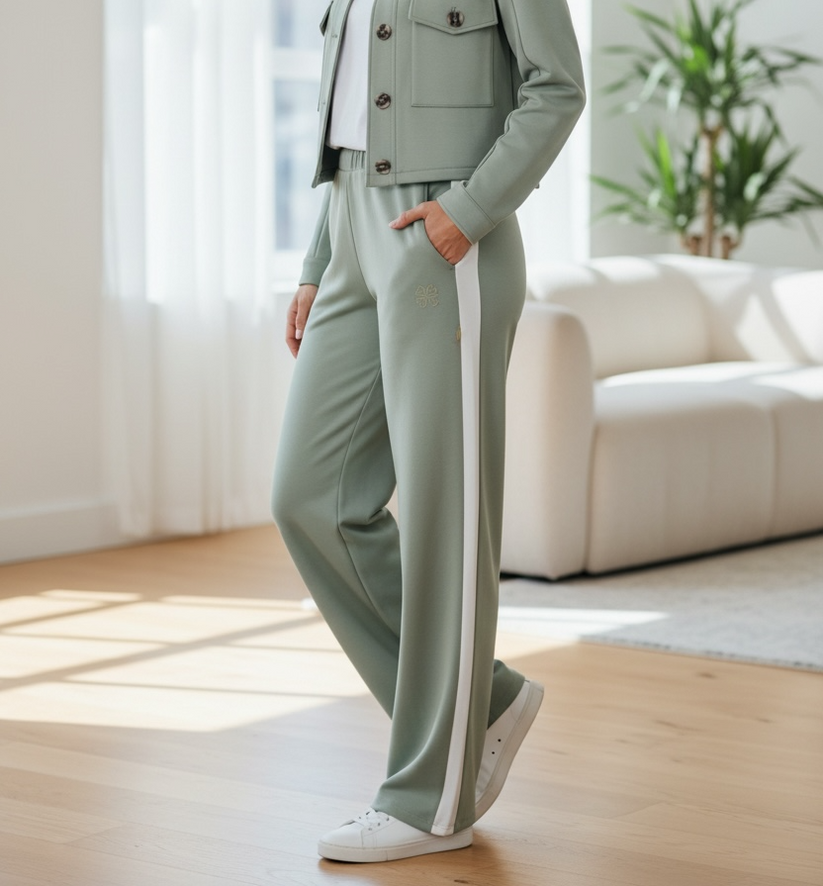 Olivia Sea Foam/Wild Oat Trousers - S140