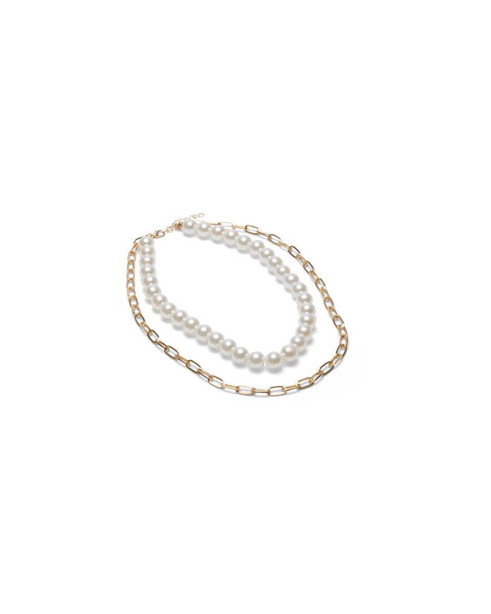 Rochester Gold Pearl Necklace