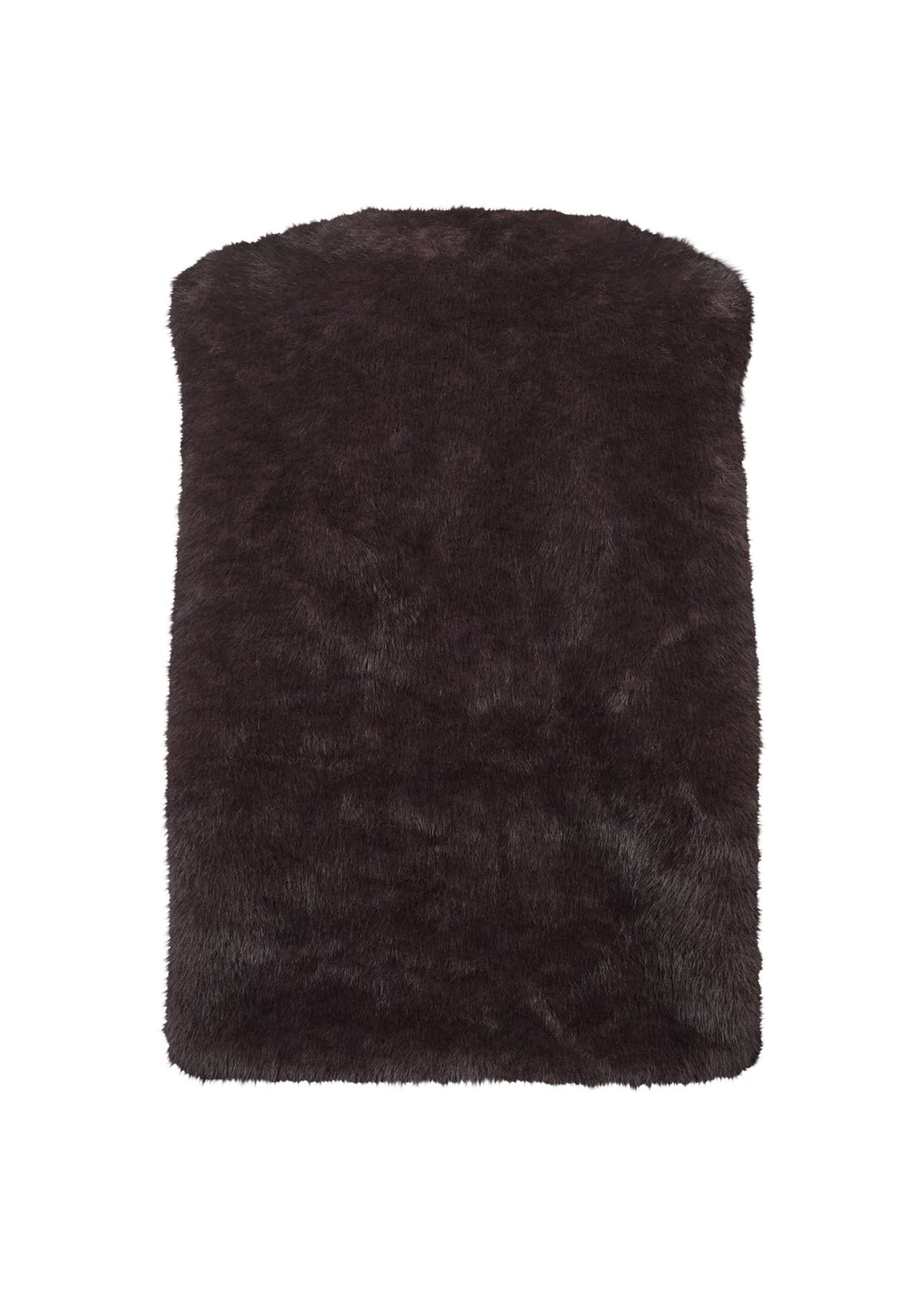 Haye 4 Chocolate Plum Faux Fur Gilet - 42069