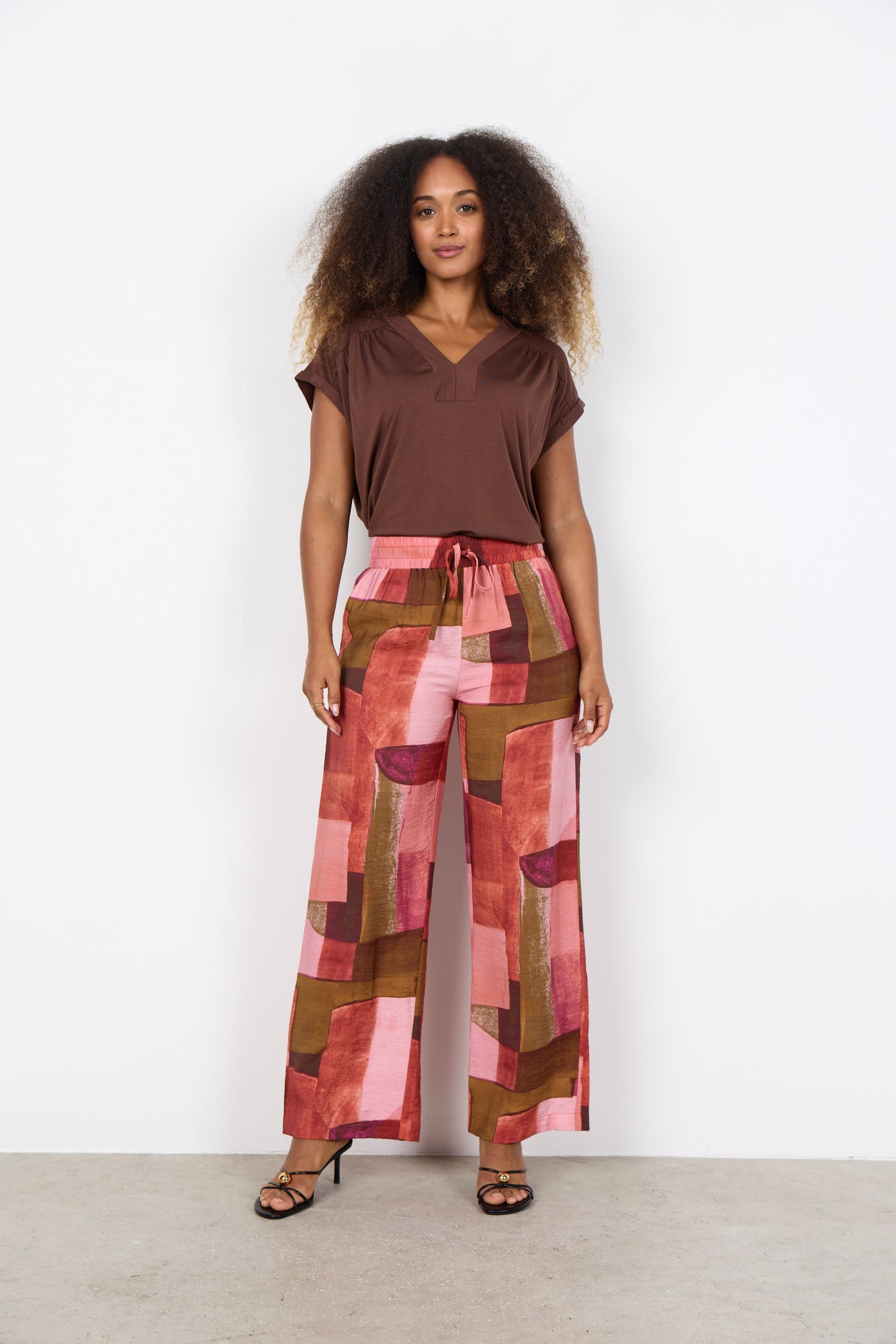 Catania 3-B Rapture Rose Print Pants - 41583