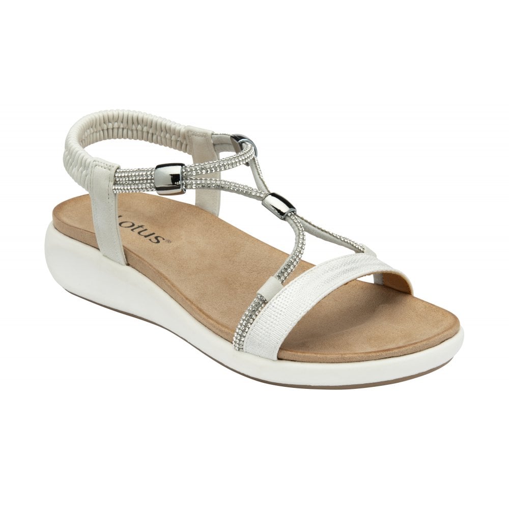 White Bruna Sandals - ULP319