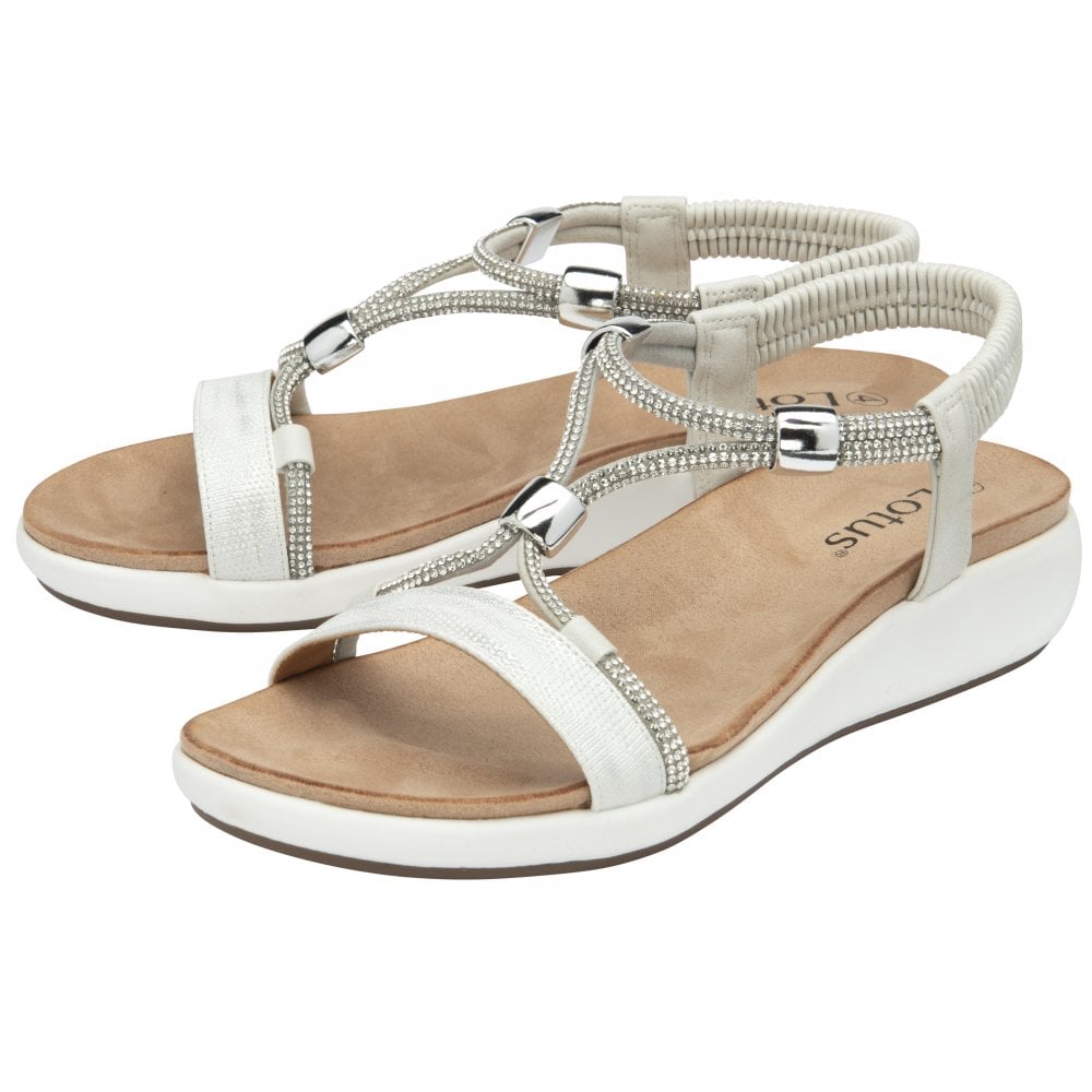 White Bruna Sandals - ULP319