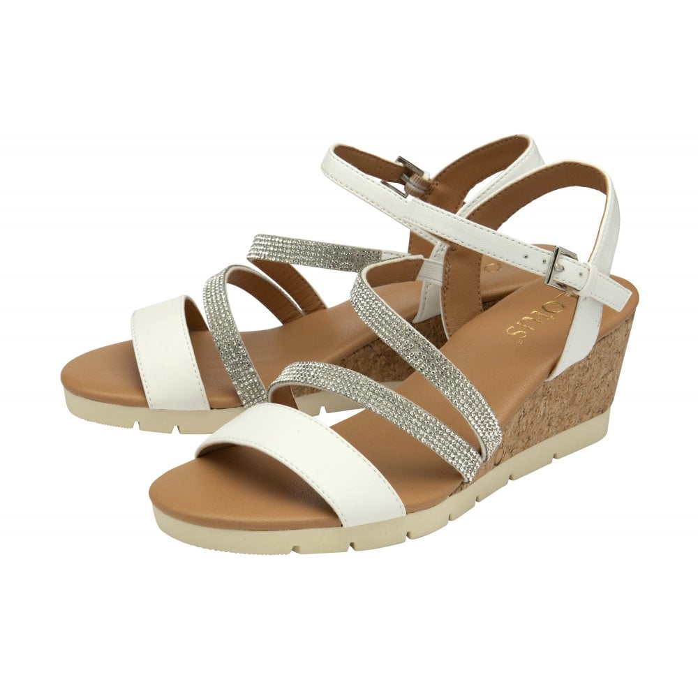 White Goldie Sandals - ULP275