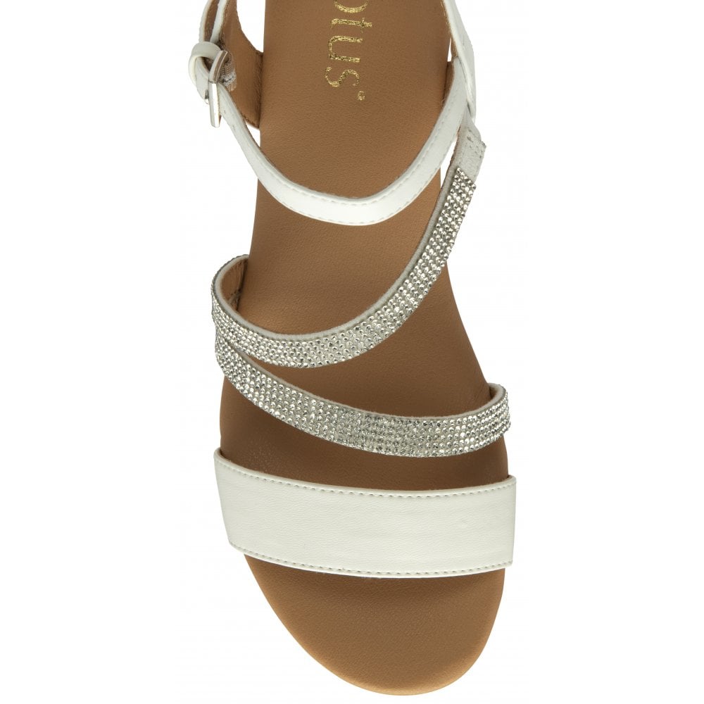 White Goldie Sandals - ULP275